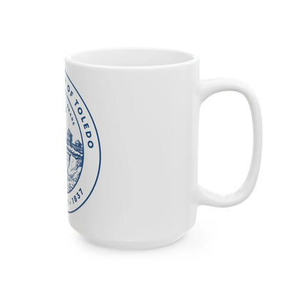 Seal of Toledo Ohio - White Coffee Mug-Go Mug Yourself