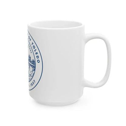 Seal of Toledo Ohio - White Coffee Mug - Go Mug Yourself