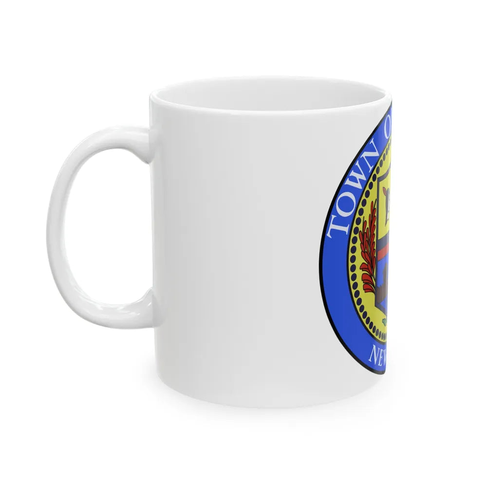 Seal of town of Colonie - White Coffee Mug-Go Mug Yourself