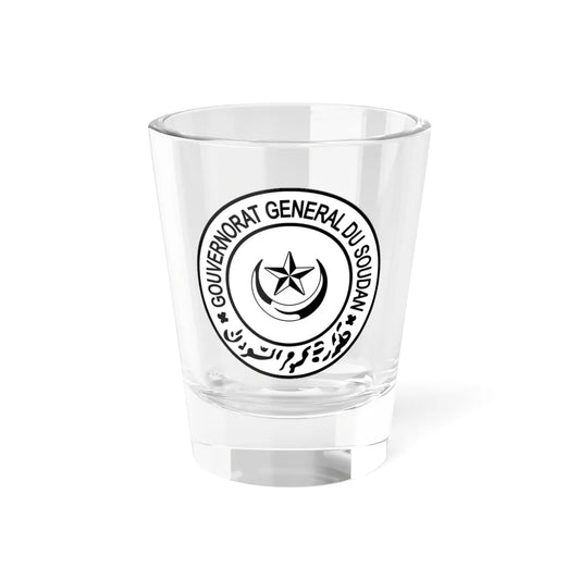 Seal of Turkish Sudan (Algeria) (Coat of Arms) Shot Glass 1.5oz 1.5oz - Go Mug Yourself