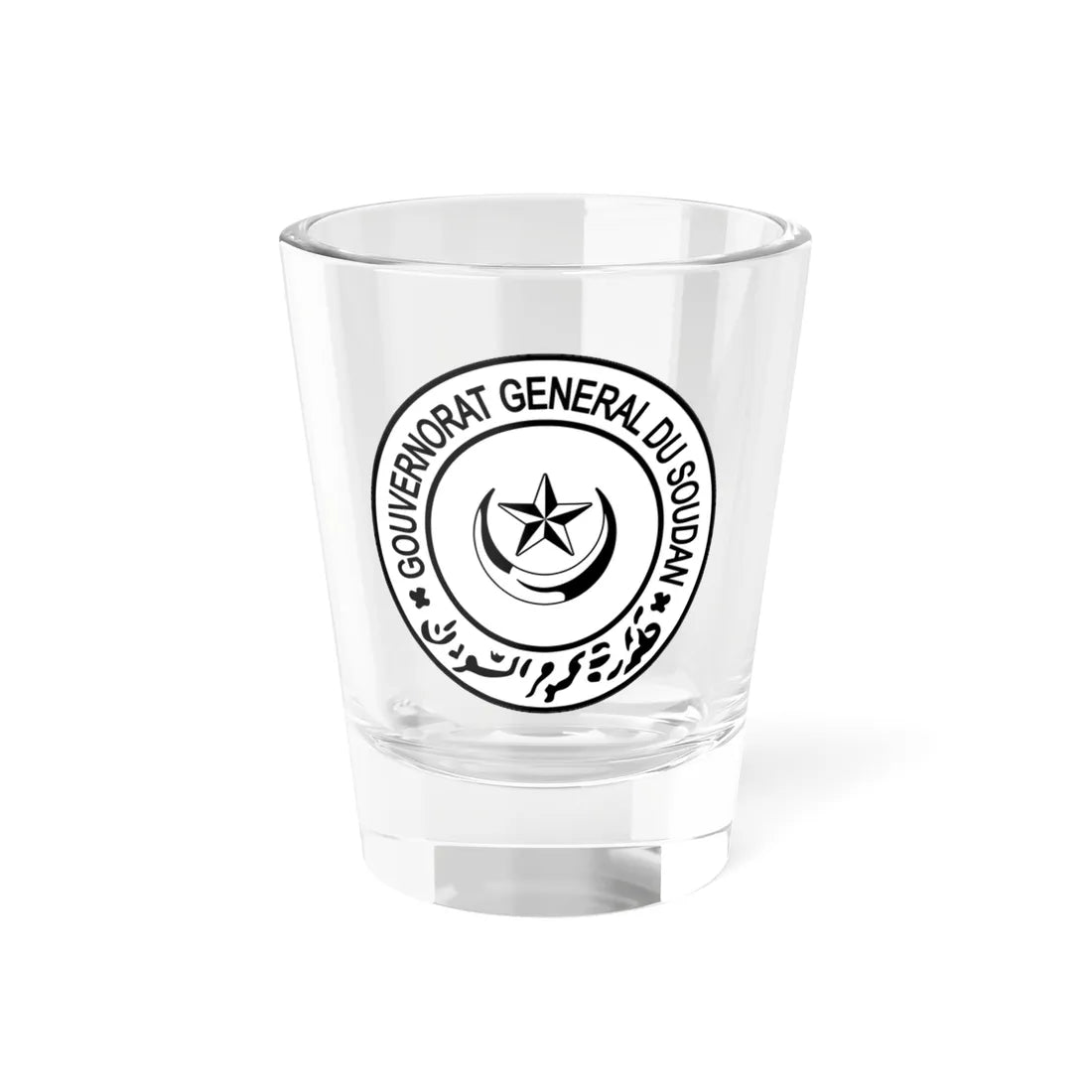 Seal of Turkish Sudan (Egypt) (Coat of Arms) Shot Glass 1.5oz - Go Mug Yourself