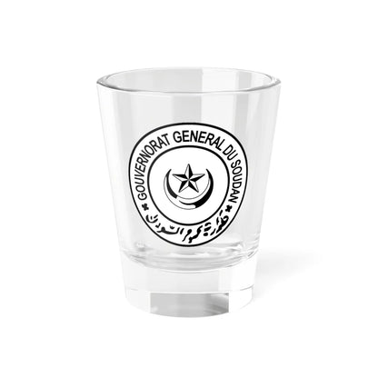 Seal of Turkish Sudan (Sudan) (Coat of Arms) Shot Glass 1.5oz 1.5oz - Go Mug Yourself