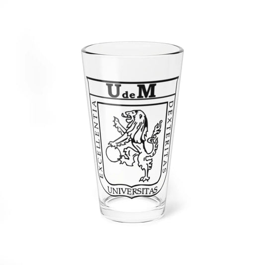 Seal of University of Managua (Nicaragua) (Coat of Arms) Pint Glass 16oz 16oz - Go Mug Yourself