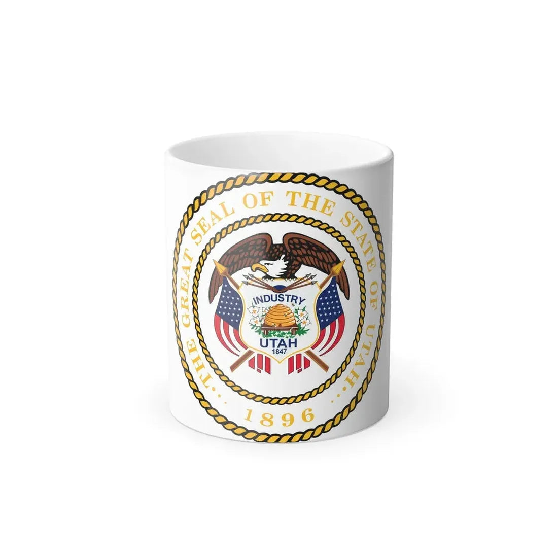 Seal of Utah - Color Changing Coffee Mug 11oz - Go Mug Yourself