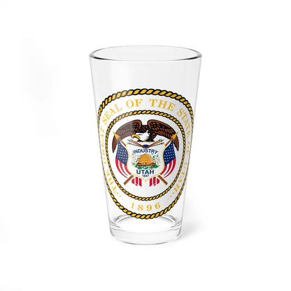 Seal of Utah - Pint Glass 16oz-16oz-Go Mug Yourself