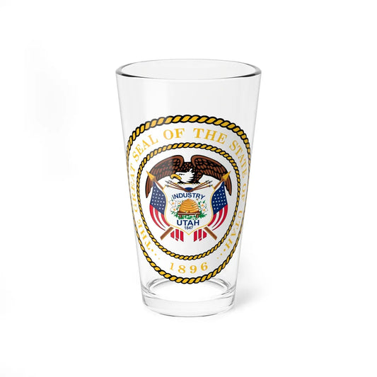 Seal of Utah - Pint Glass 16oz-16oz-Go Mug Yourself