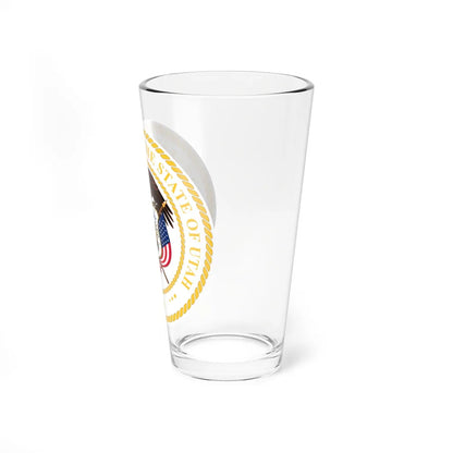 Seal of Utah v2 - Pint Glass 16oz-Go Mug Yourself