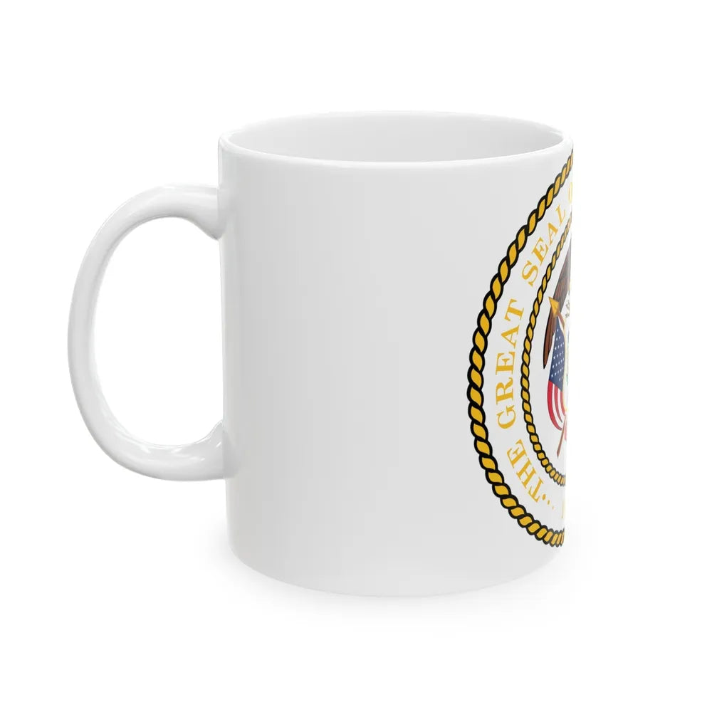 Seal of Utah - White Coffee Mug-Go Mug Yourself