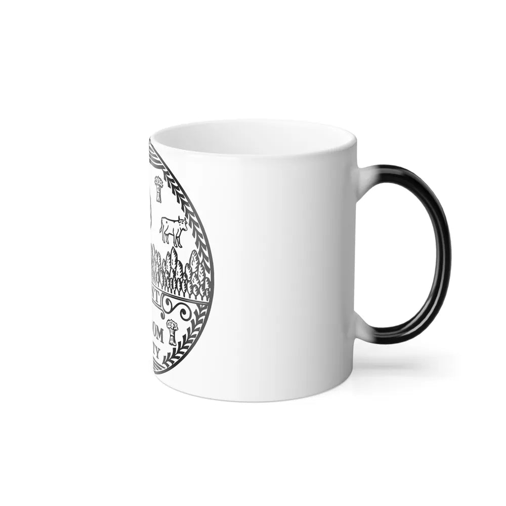 Seal of Vermont BW - Color Changing Mug 11oz-Go Mug Yourself