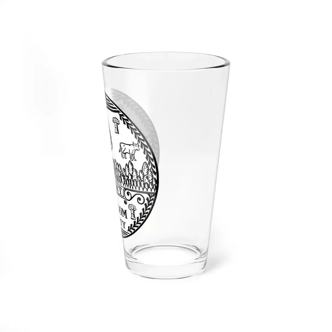 Seal of Vermont BW - Pint Glass 16oz - Go Mug Yourself