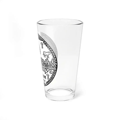 Seal of Vermont BW - Pint Glass 16oz - Go Mug Yourself