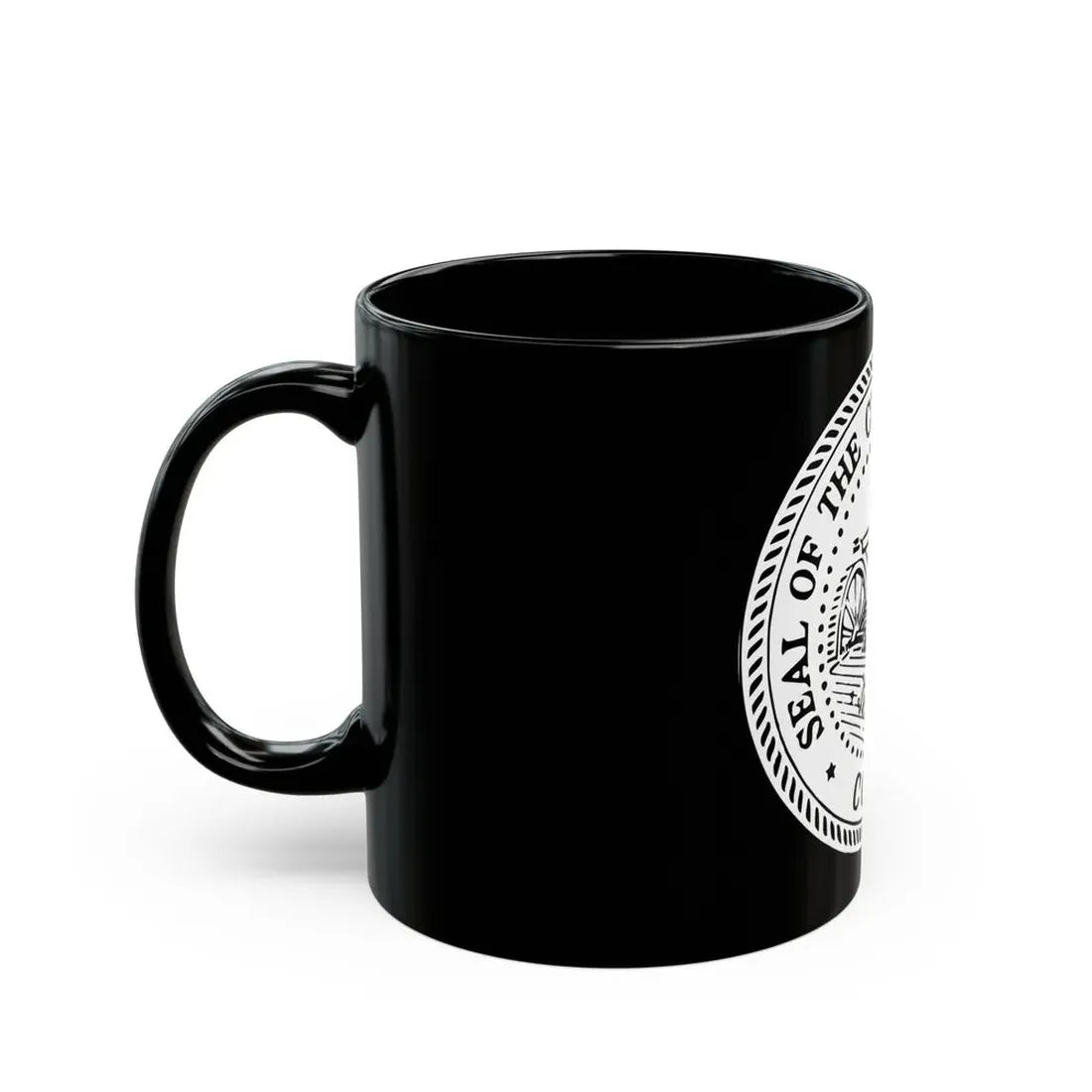 Seal of Waterbury Connecticut - Black Coffee Mug - Go Mug Yourself