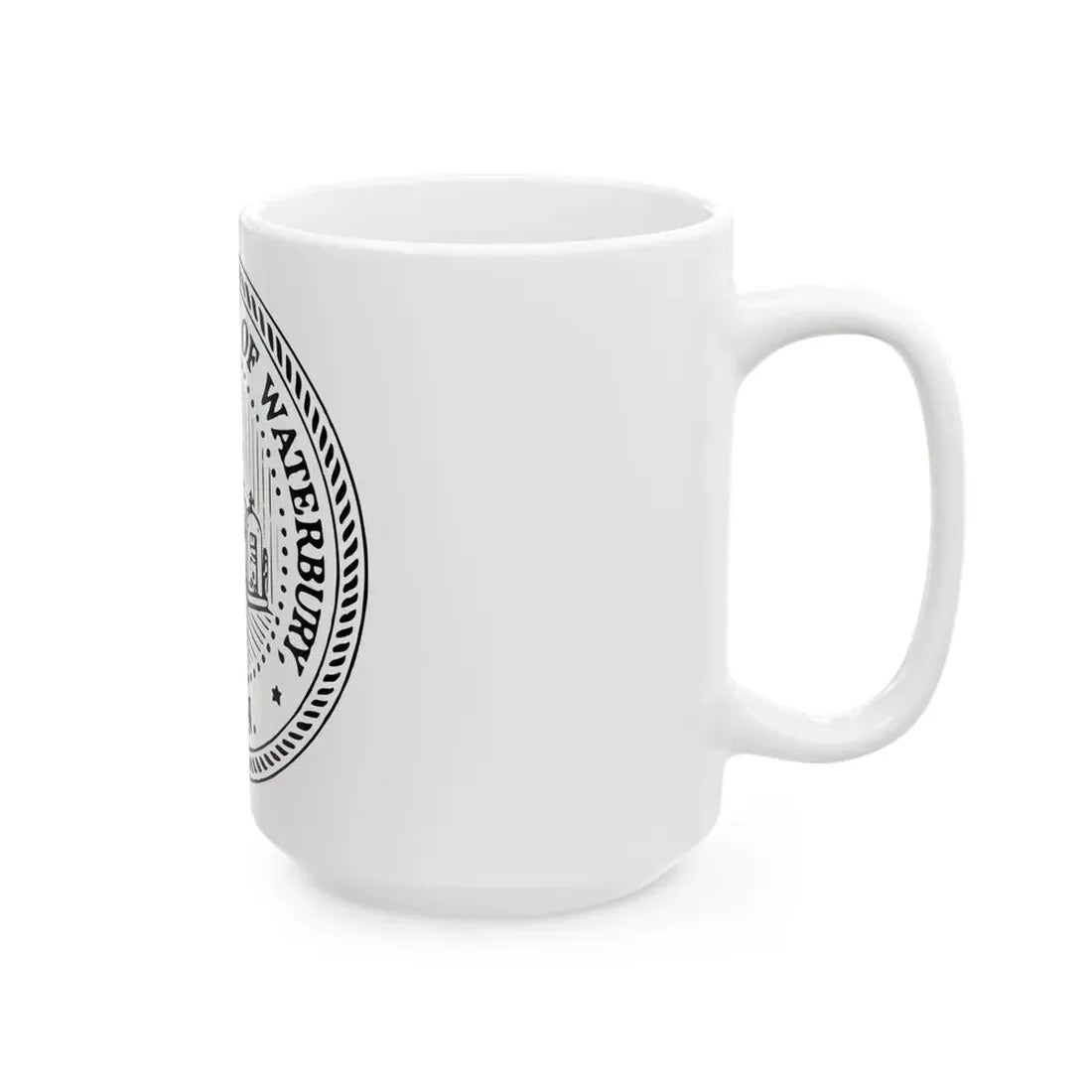 Seal of Waterbury Connecticut - White Coffee Mug - Go Mug Yourself