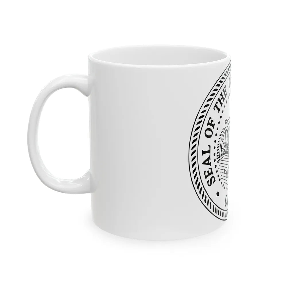 Seal of Waterbury Connecticut - White Coffee Mug-Go Mug Yourself