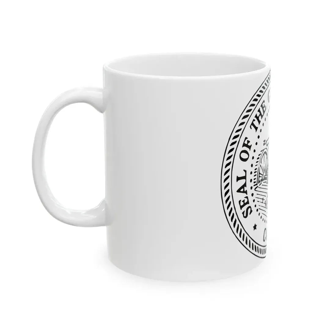 Seal of Waterbury Connecticut - White Coffee Mug - Go Mug Yourself
