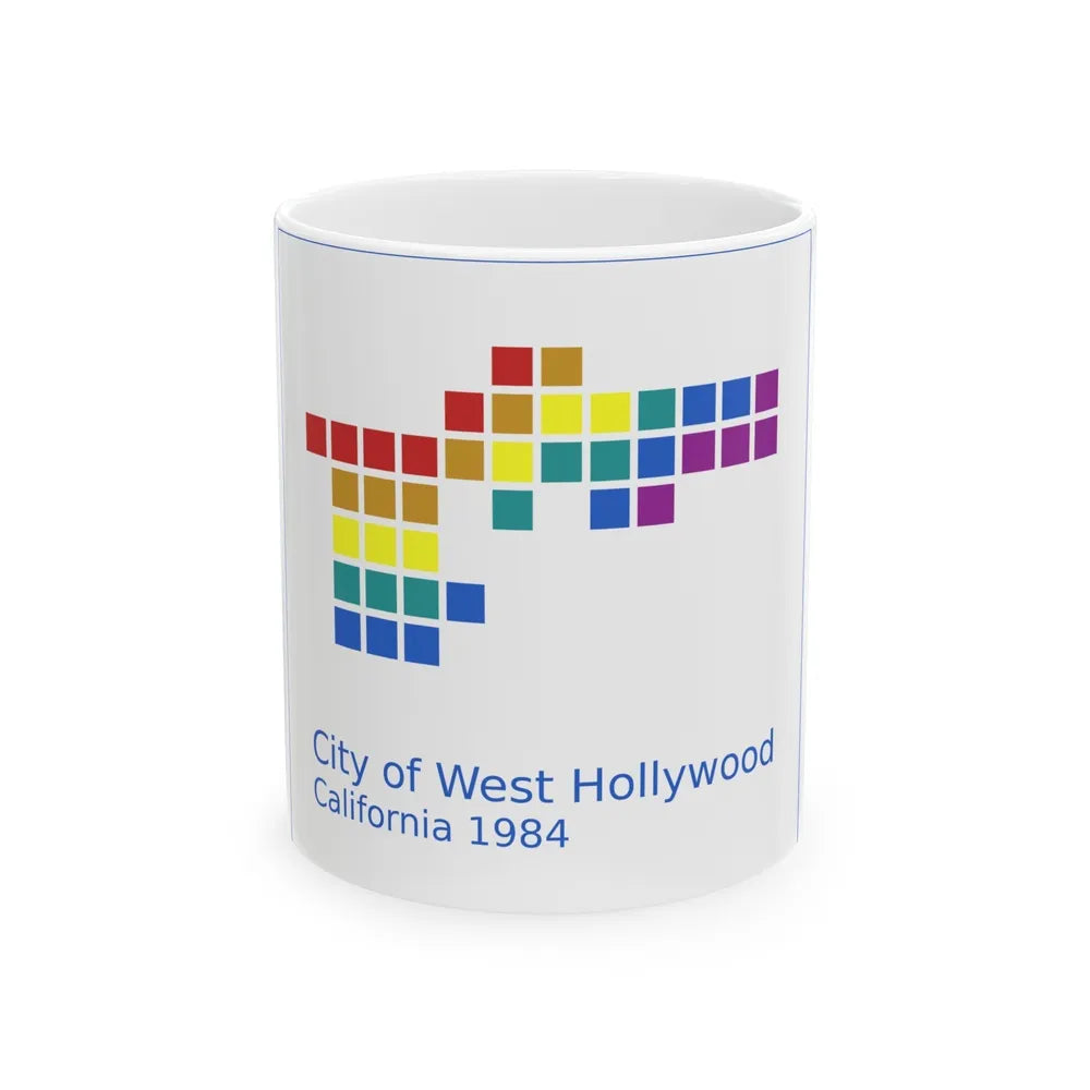 Seal of West Hollywood California - White Coffee Mug-11oz-Go Mug Yourself