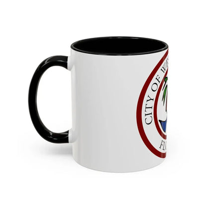 Seal of West Palm Beach Florida - Accent Coffee Mug - Go Mug Yourself