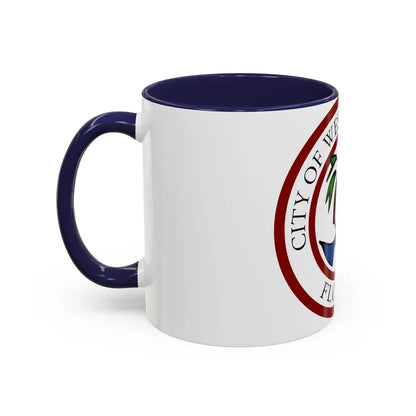 Seal of West Palm Beach Florida - Accent Coffee Mug - Go Mug Yourself