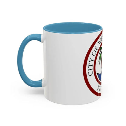 Seal of West Palm Beach Florida - Accent Coffee Mug - Go Mug Yourself