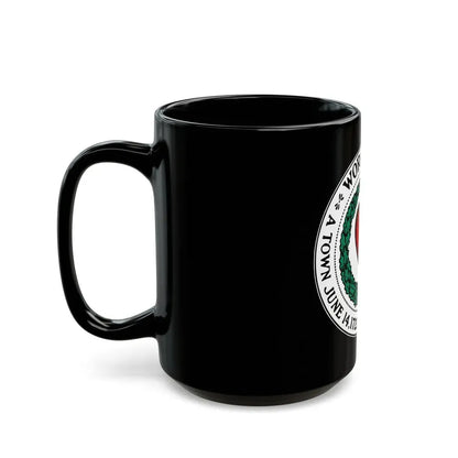 Seal of Worcester Massachusetts - Black Coffee Mug - Go Mug Yourself