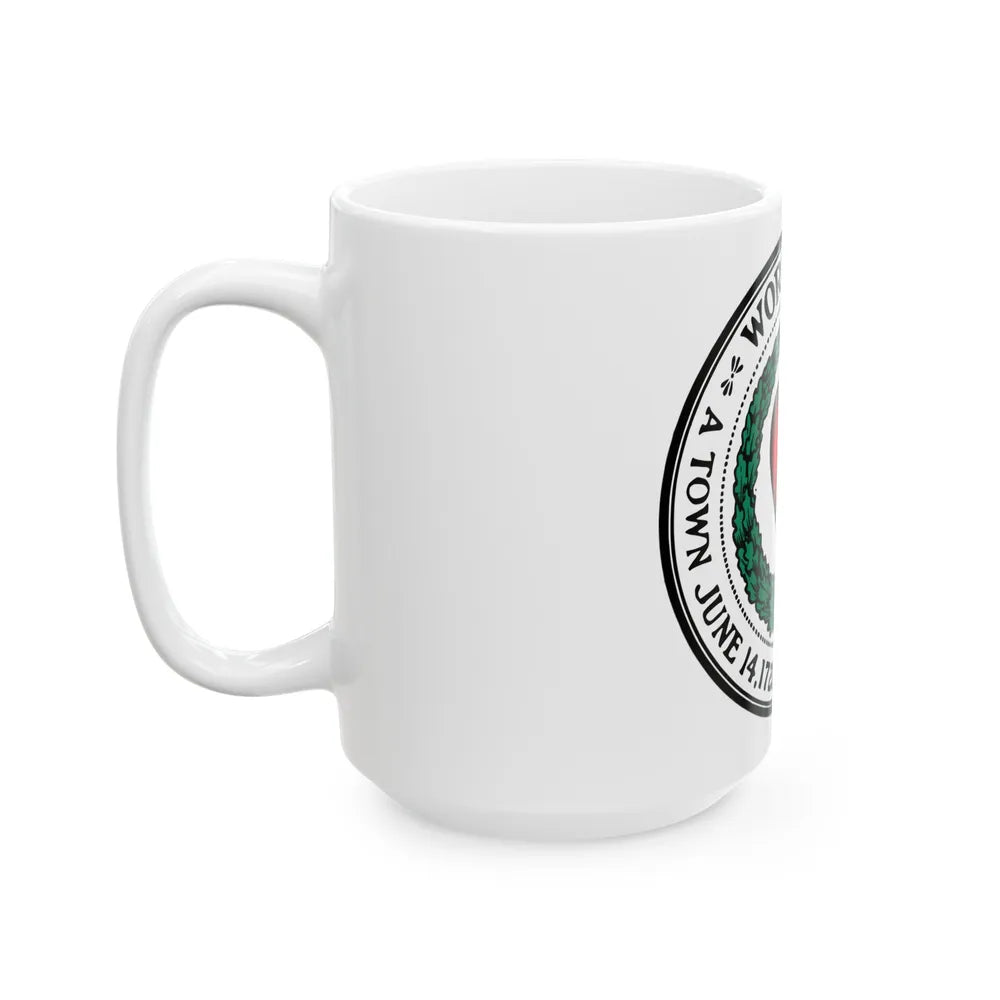 Seal of Worcester Massachusetts - White Coffee Mug-Go Mug Yourself