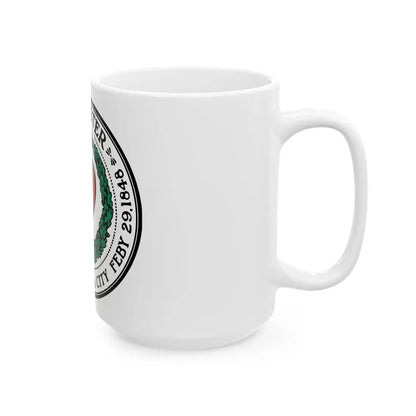 Seal of Worcester Massachusetts - White Coffee Mug - Go Mug Yourself