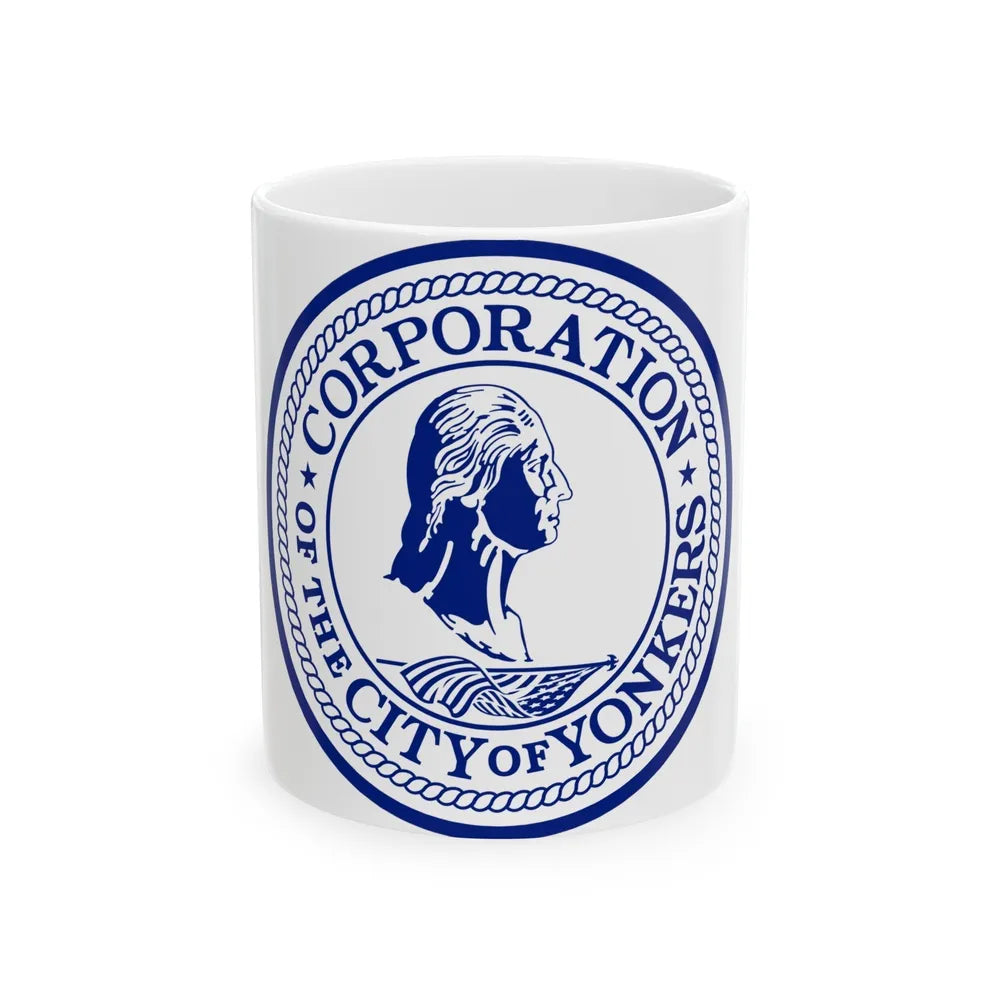 Seal of Yonkers New York - White Coffee Mug-11oz-Go Mug Yourself