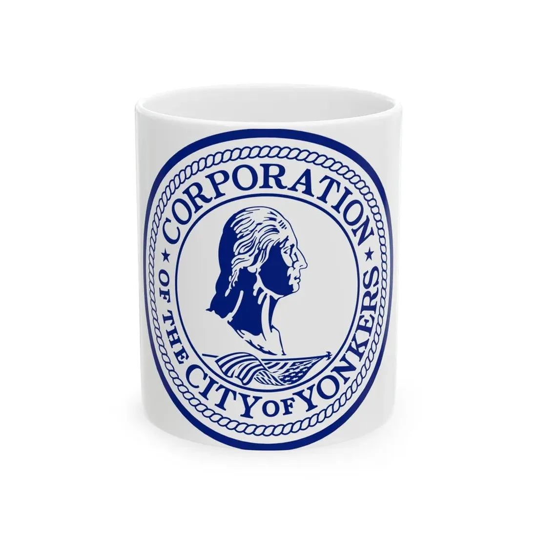 Seal of Yonkers New York - White Coffee Mug 11oz - Go Mug Yourself