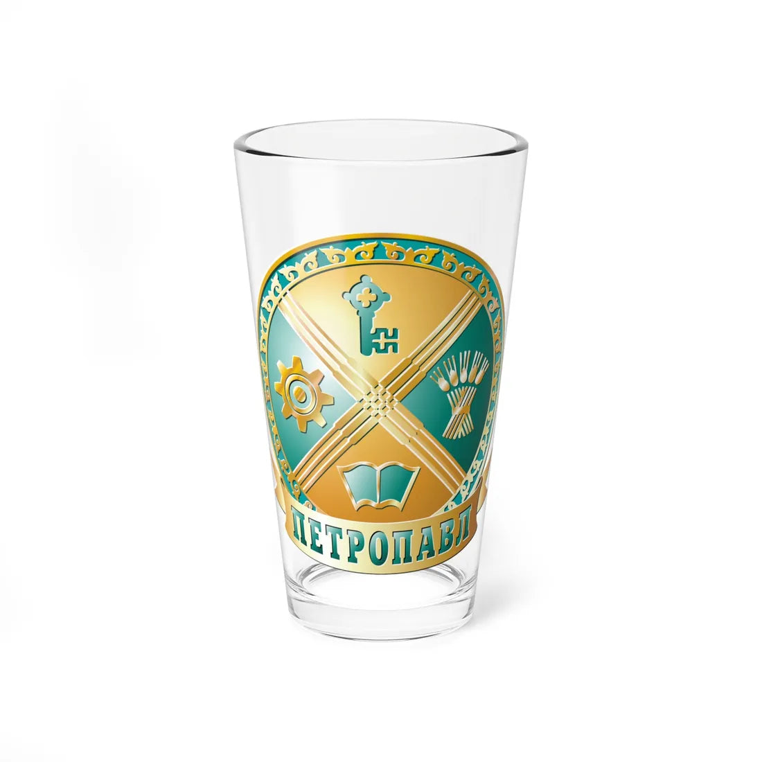 Seal Petropavl (Kazakhstan) (Coat of Arms) Pint Glass 16oz 16oz - Go Mug Yourself