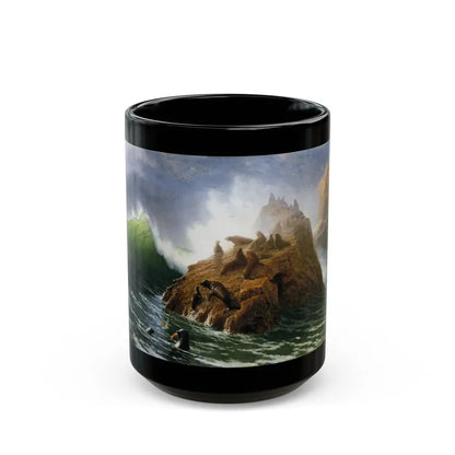 Seal Rock (1872) - Black Coffee Mug 15oz - Go Mug Yourself