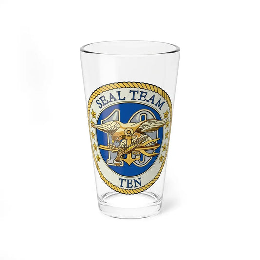 Seal Team 10 Colored (U.S. Navy) Pint Glass 16oz 16oz - Go Mug Yourself