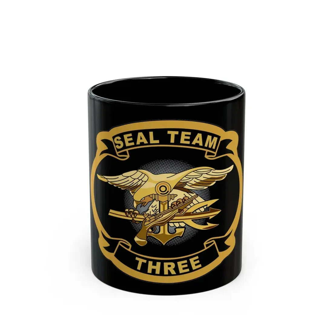 Seal Team 3 (U.S. Navy) Black Coffee Mug 11oz - Go Mug Yourself