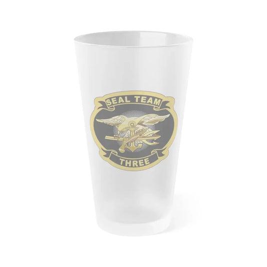Seal Team 3 (U.S. Navy) Frosted Pint Glass 16oz Default Title - Go Mug Yourself