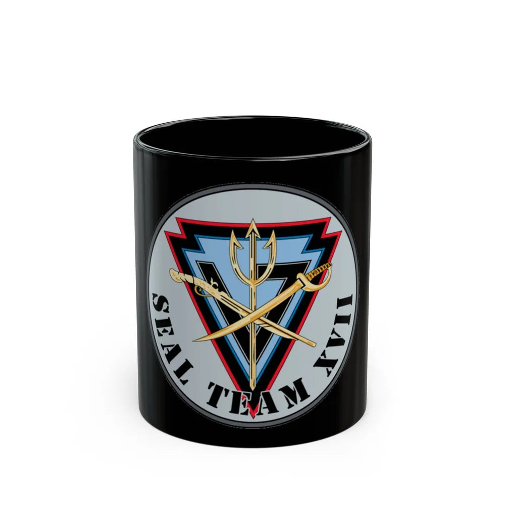 Seal Team XVII (U.S. Navy) Black Coffee Mug-11oz-Go Mug Yourself