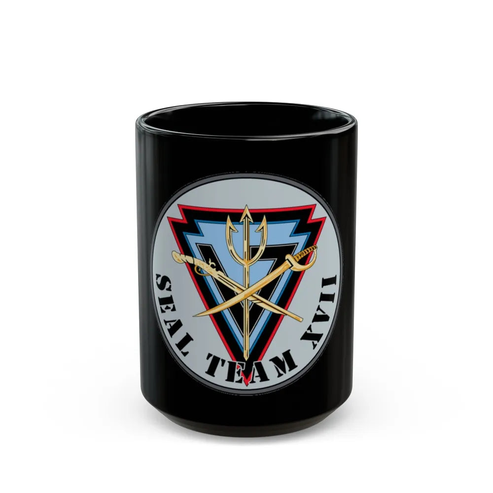 Seal Team XVII (U.S. Navy) Black Coffee Mug-15oz-Go Mug Yourself