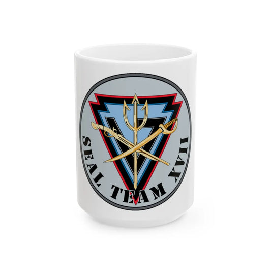 Seal Team XVII (U.S. Navy) White Coffee Mug-15oz-Go Mug Yourself