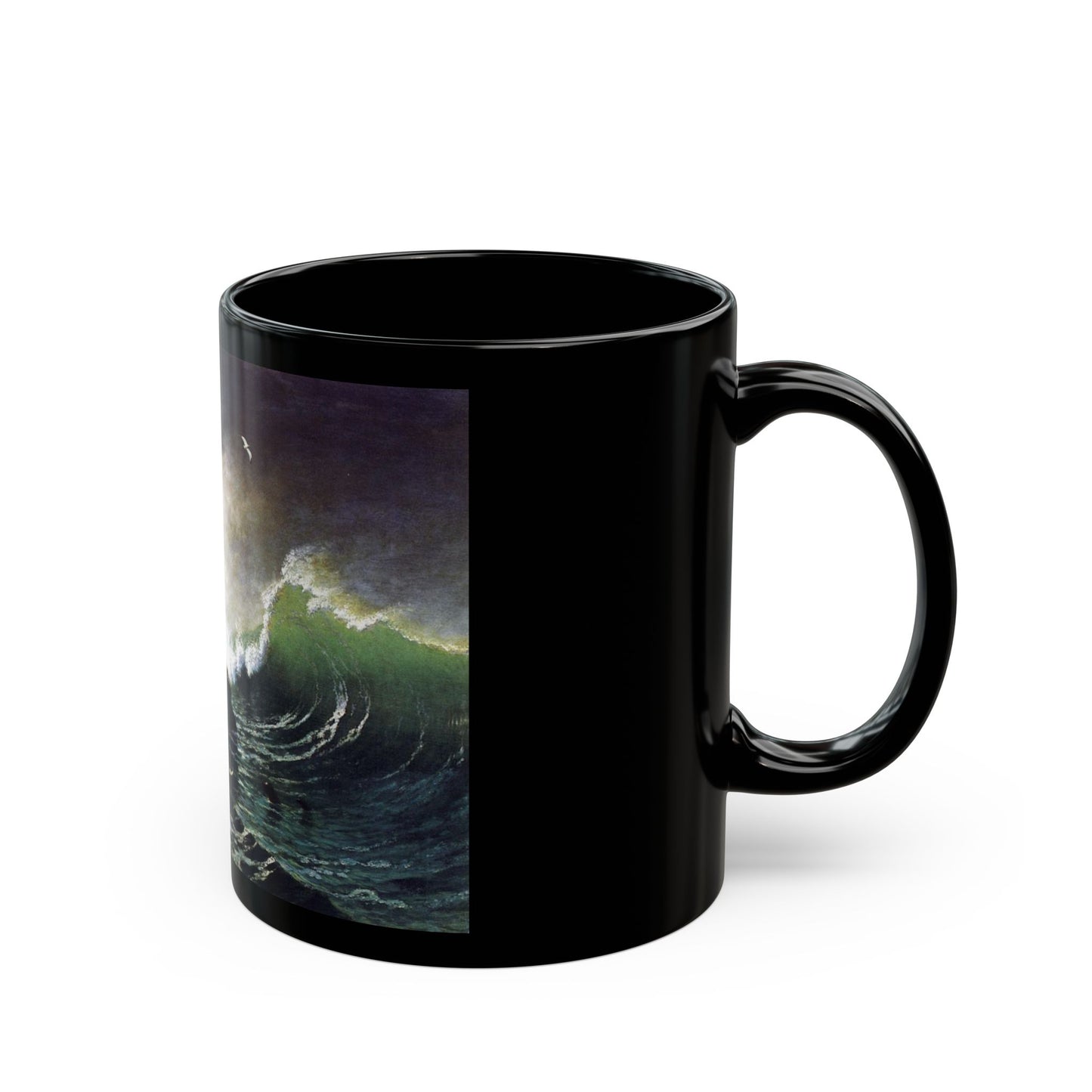Seals On the Rocks, Farallon Isalnds (1872) - Black Coffee Mug-Go Mug Yourself