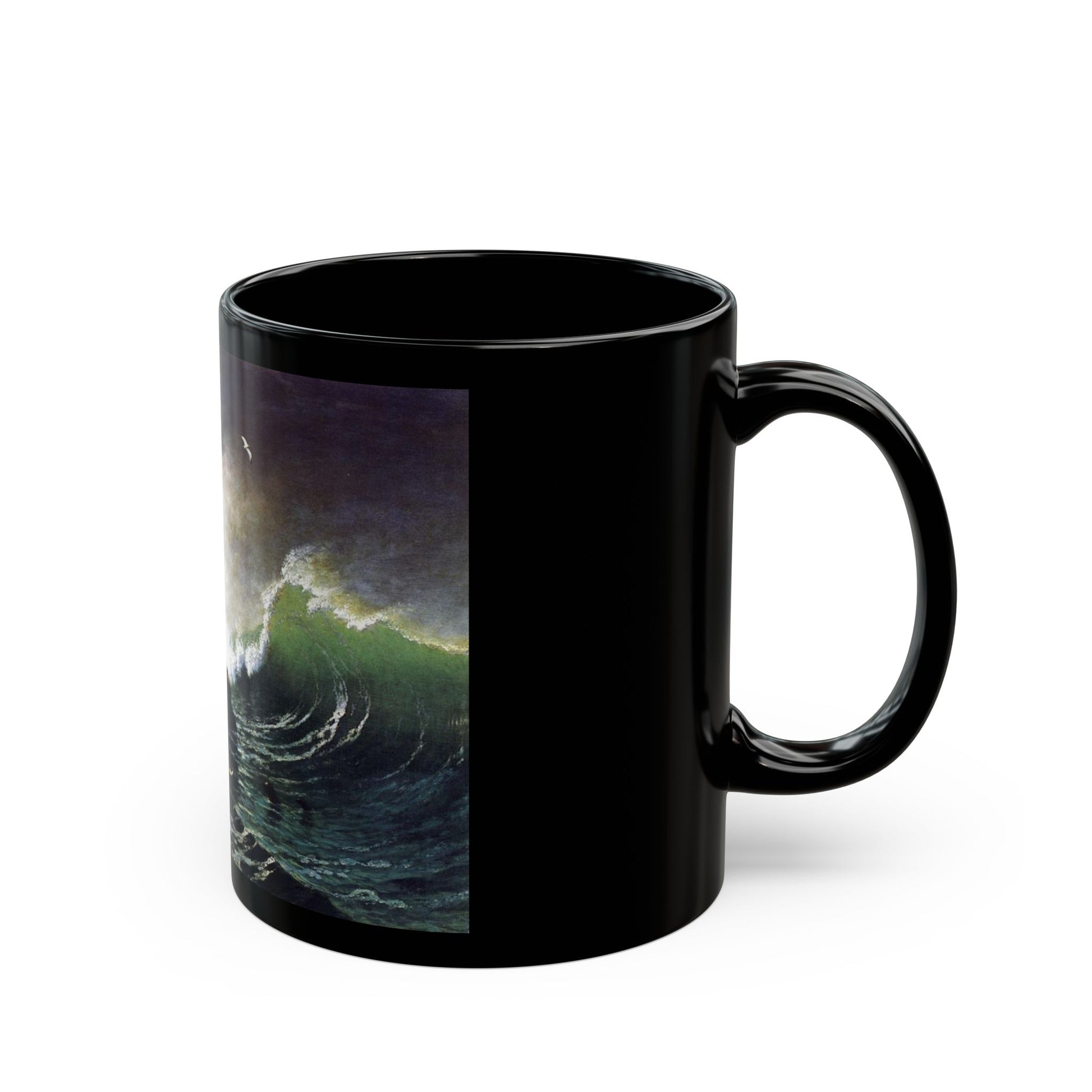 Seals On the Rocks, Farallon Isalnds (1872) - Black Coffee Mug-Go Mug Yourself