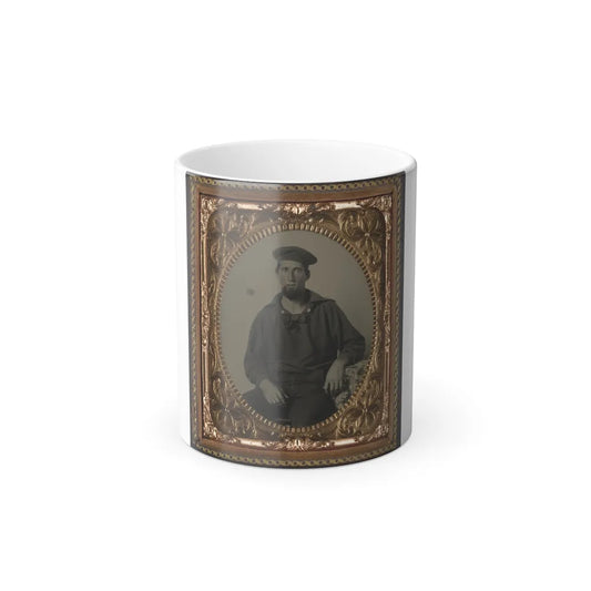 Seaman Ebenezer Mckay of U.S. Navy in Uniform (U.S. Civil War) Color Changing Coffee Mug 11oz-11oz-Go Mug Yourself