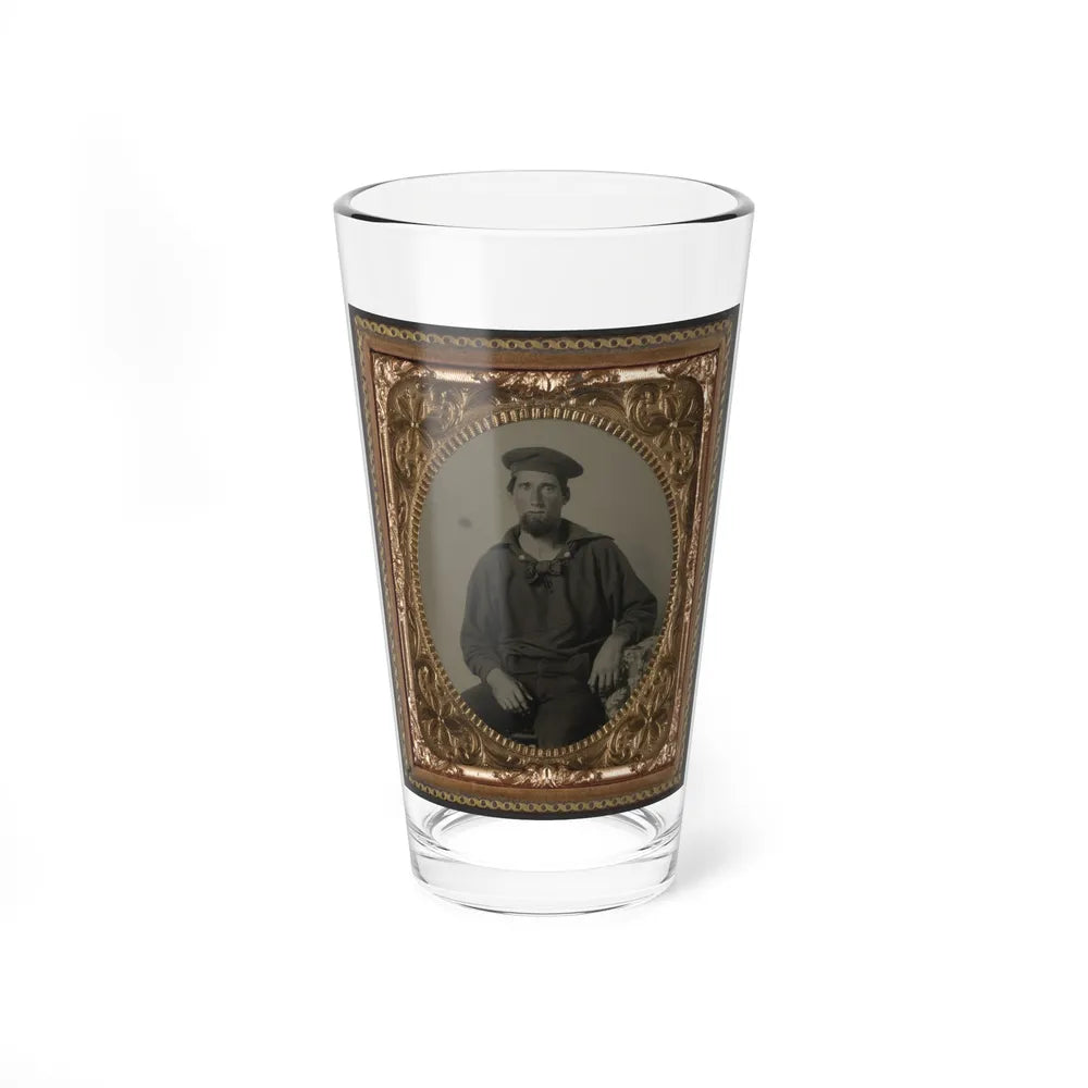 Seaman Ebenezer Mckay Of U.S. Navy In Uniform (U.S. Civil War) Pint Glass 16oz-16oz-Go Mug Yourself