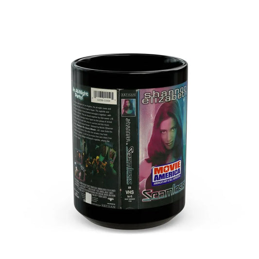 SEAMLESS (VHS COVER) - Black Coffee Mug 15oz - Go Mug Yourself