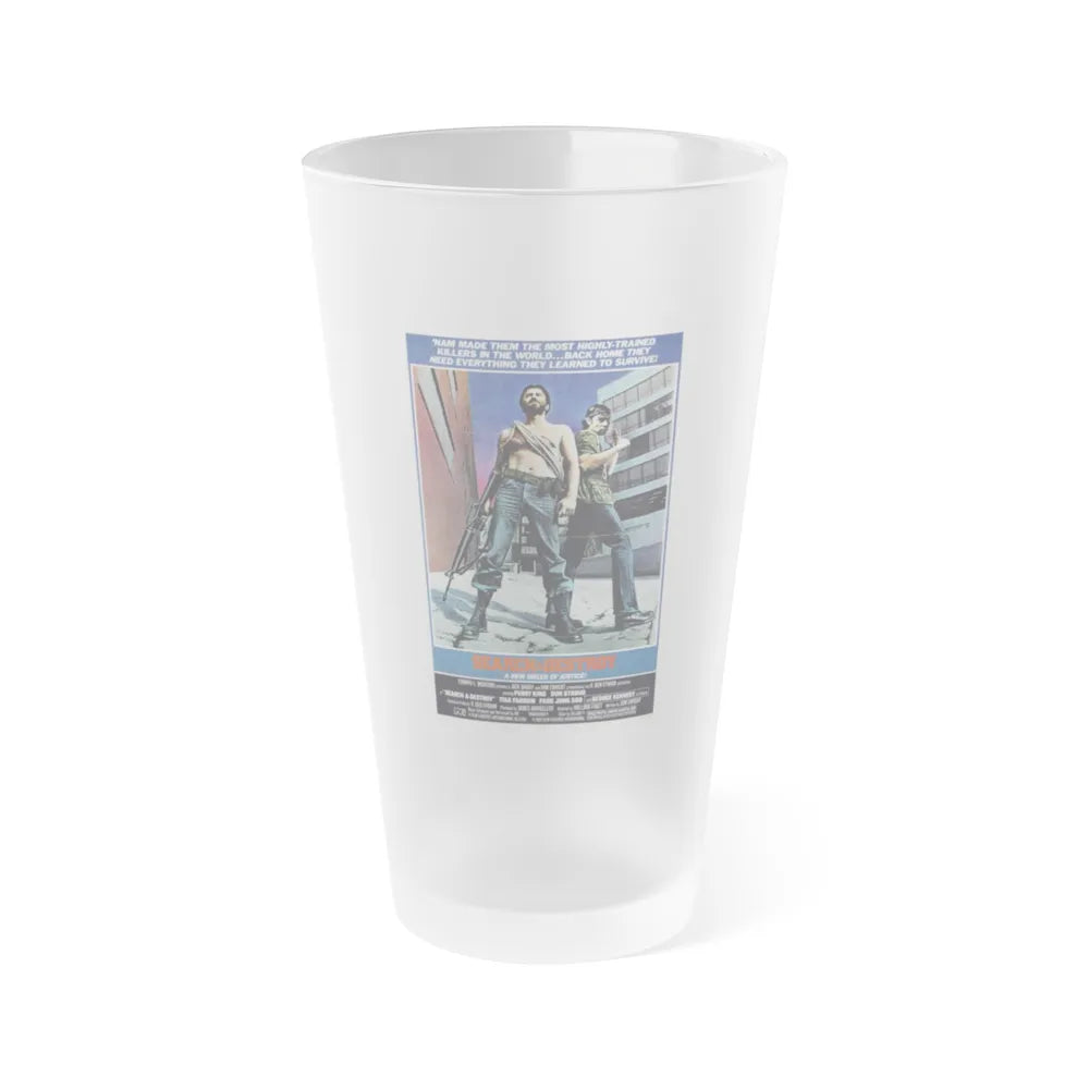 SEARCH AND DESTROY 1979 Movie Poster - Frosted Pint Glass 16oz-16oz-Frosted-Go Mug Yourself