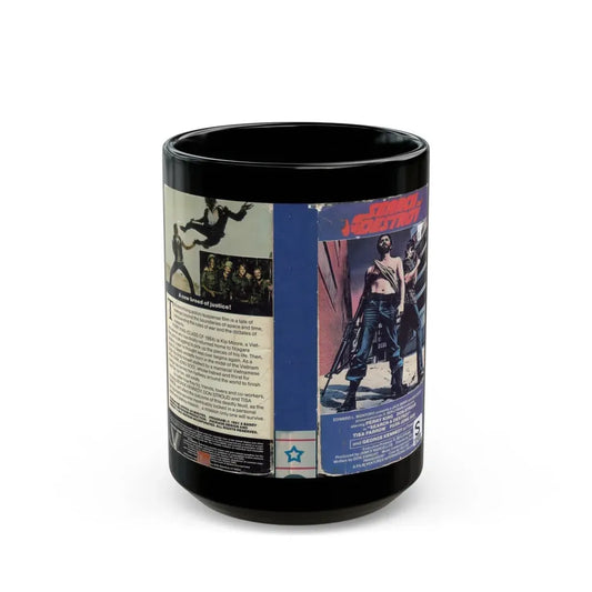 SEARCH AND DESTROY (VHS COVER) - Black Coffee Mug 15oz - Go Mug Yourself