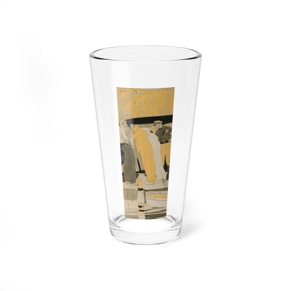 Searching the Car (Magazine Illustration) Pint Glass 16oz-16oz-Go Mug Yourself