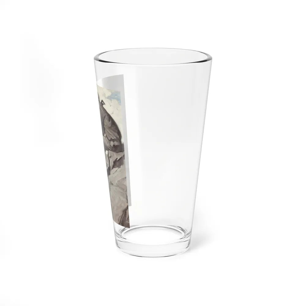 Seaside Smoke (Magazine Illustration) Pint Glass 16oz-Go Mug Yourself