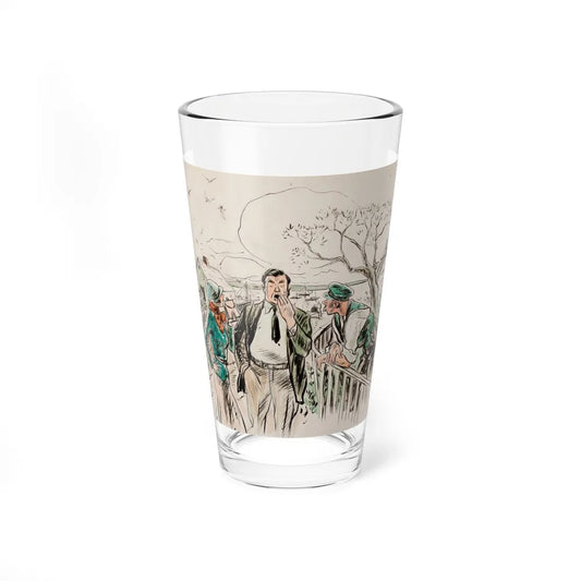 Seaside Town, Woman's Home Companion interior illustration (Magazine Illustration) Pint Glass 16oz 16oz - Go Mug Yourself