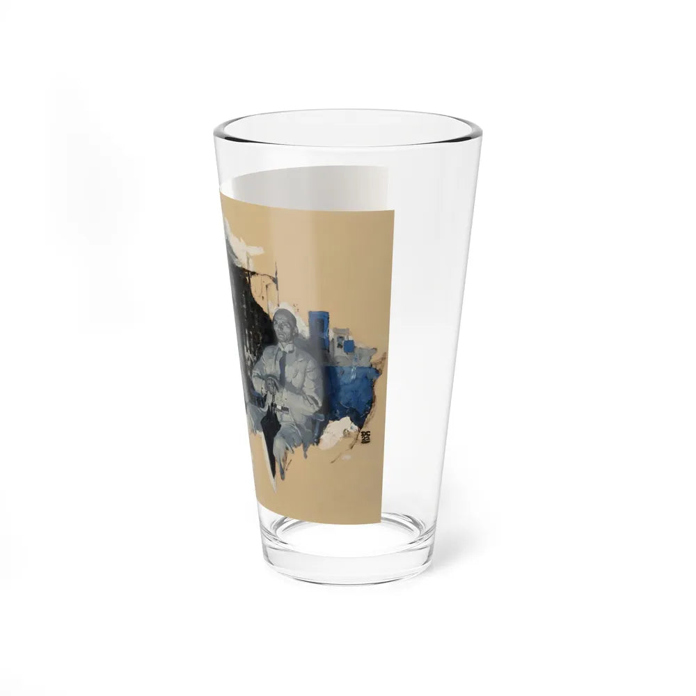 Seated Contemplation (Magazine Illustration) Pint Glass 16oz-Go Mug Yourself