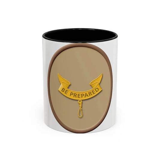 Second Class (Boy Scout Merit Badge) Accent Coffee Mug 11oz Black - Go Mug Yourself