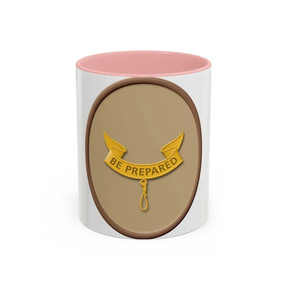 Second Class (Boy Scout Merit Badge) Accent Coffee Mug 11oz Pink - Go Mug Yourself