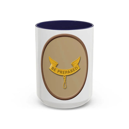 Second Class (Boy Scout Merit Badge) Accent Coffee Mug 15oz Navy - Go Mug Yourself